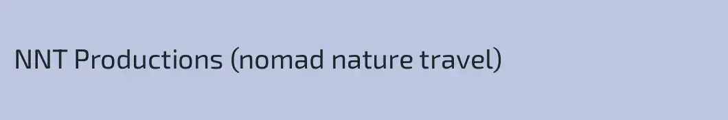 NNT Productions (nomad nature travel)